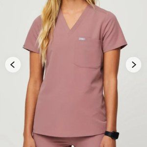 Figs Mineral Mauve Catarina Scrub Top